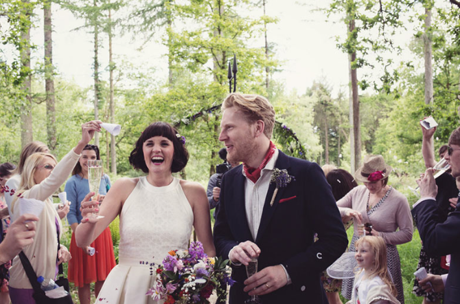 The laid back woodland wedding in the heart of Devon. Middle Coombe Farm forever…